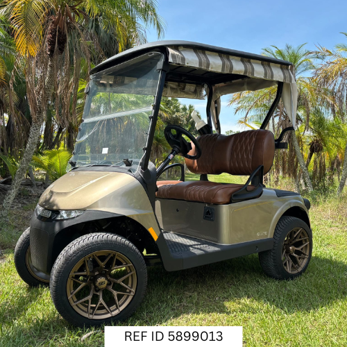 2025 E-Z-GO RXV Freedom Elite golf cart in Almond at Sunshine Golf Car