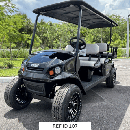 2026 E‑Z‑GO Express 6 Lifted Black Golf Cart – Sunshine Golf Car, South Florida