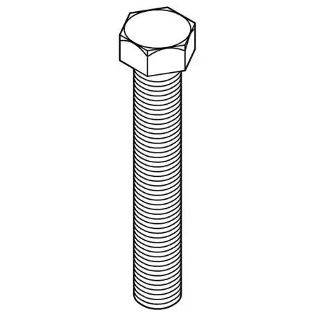 SC-C -HEX-ZP 7/16-14 X 2-3/4