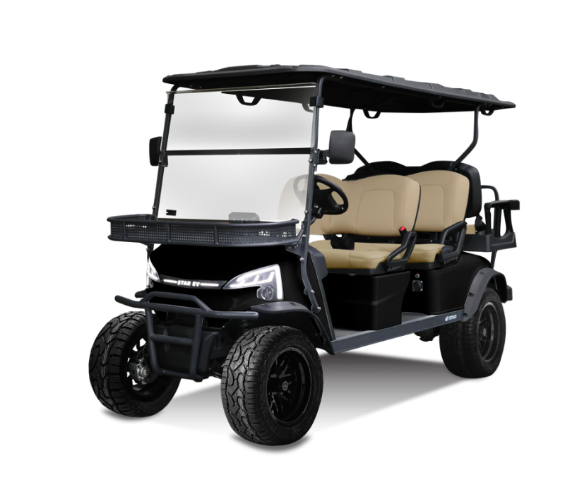 105AhLithiumBattery-14BlackAluminumRim-Black-TanDiamondSeat