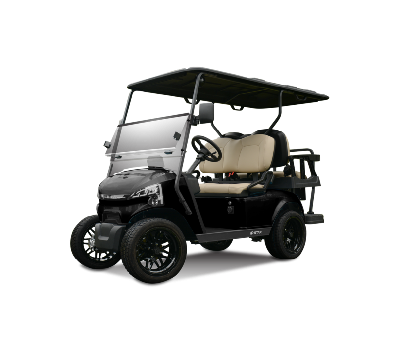 105AhLithiumBattery-14MatteBlackAluminumRim-Black-TanDiamondSeat